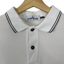 Load image into Gallery viewer, Stone Island White Short Sleeved Polo - Triple Extra Large (XXXL) PTP 23.5"