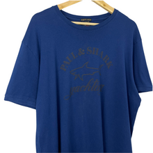 Load image into Gallery viewer, Paul and Shark Blue Short Sleeved Logo T-Shirt - Double Extra Large (XXL) PTP 23.25"