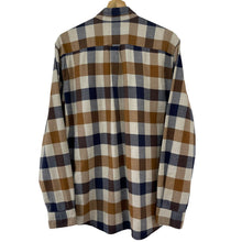 Load image into Gallery viewer, Aquascutum Block Check Flannel Long Sleeved Shirt - Large (L) PTP 22"