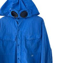 Load image into Gallery viewer, C.P Company Blue Goggle Hooded Overshirt - Triple Extra Large (XXXL) PTP 26"