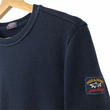 Load image into Gallery viewer, Paul and Shark Navy Crew Neck Logo Sweater - Medium (M) PTP 20"