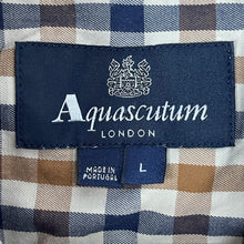 Load image into Gallery viewer, Aquascutum House Check Short Sleeved Shirt - Large (L) PTP 20.5"