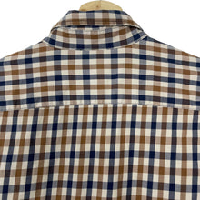 Load image into Gallery viewer, Aquascutum House Check Long Sleeved Shirt - Small (S) PTP 19"
