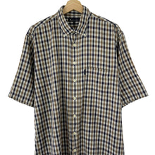 Load image into Gallery viewer, Aquascutum House Check Short Sleeved Shirt - Extra Large (XL) PTP 25"