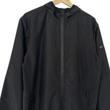 Load image into Gallery viewer, Paul and Shark Black Lightweight Hooded Jacket - Large (L) PTP 23"