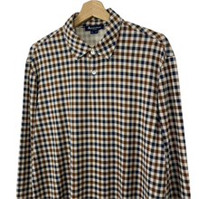 Load image into Gallery viewer, Aquascutum House Check Long Sleeved Polo - Extra Large (XL) PTP 24.25"