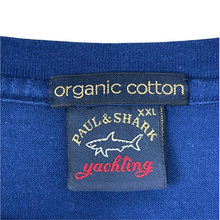 Load image into Gallery viewer, Paul and Shark Blue Short Sleeved Logo T-Shirt - Double Extra Large (XXL) PTP 23.25"