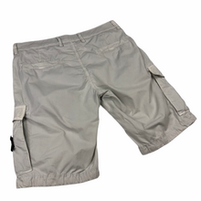 Load image into Gallery viewer, Stone Island White Bermuda Cargo Shorts - W 30"