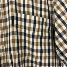 Load image into Gallery viewer, Aquascutum House Check Short Sleeved Shirt - Small (S) PTP 18.5"