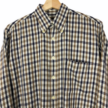 Load image into Gallery viewer, Aquascutum House Check Long Sleeved Shirt - Medium (M) PTP 24"