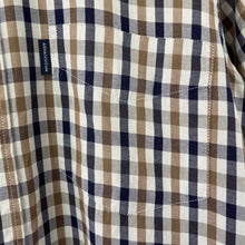 Load image into Gallery viewer, Aquascutum House Check Short Sleeved Shirt - Small (S) PTP 20"