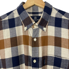 Load image into Gallery viewer, Aquascutum Block Check Flannel Long Sleeved Shirt - Large (L) PTP 21.5"