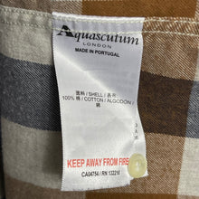 Load image into Gallery viewer, Aquascutum Block Check Flannel Long Sleeved Shirt - Large (L) PTP 21.5"