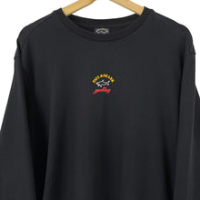 Load image into Gallery viewer, Paul and Shark Black Centre Logo Sweater - Large (L) PTP 23"