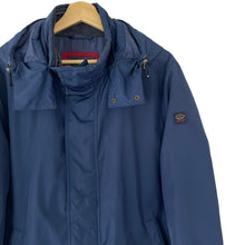 Load image into Gallery viewer, Paul and Shark Navy Hooded Jacket - Large (L) PTP 23"
