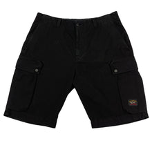 Load image into Gallery viewer, Paul and Shark Black Parachute Cargo Shorts - W 34"