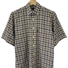 Load image into Gallery viewer, Aquascutum House Check Short Sleeved Shirt - Small (S) PTP 20"