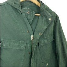 Load image into Gallery viewer, C.P Company Green Goggle Hooded Overshirt - Extra Large (XL) PTP 21.5"