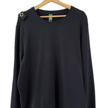 Load image into Gallery viewer, Ma.Strum Black Crew Neck Logo Sweater - Triple Extra Large (XXXL) PTP 24"