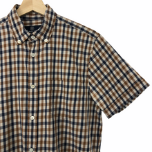 Load image into Gallery viewer, Aquascutum House Check Short Sleeved Shirt - Medium (M) PTP 20.5"