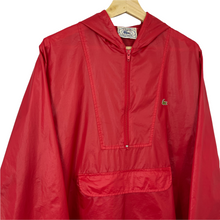 Load image into Gallery viewer, Vintage Red Lacoste Izod Half Zip Cagoule - Medium (M) PTP 22.75"