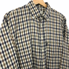 Load image into Gallery viewer, Aquascutum House Check Long Sleeved Shirt - Large (L) PTP 24.5"