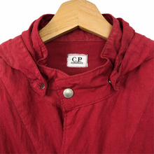 Load image into Gallery viewer, C.P Company Red Goggle Hooded Overshirt - Extra Large (XL) PTP 22.25"