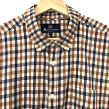 Load image into Gallery viewer, Aquascutum House Check Short Sleeved Shirt - Extra Large (XL) PTP - 22.5"
