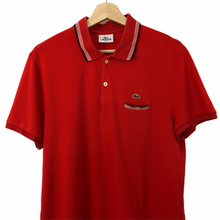 Load image into Gallery viewer, Lacoste Red Short Sleeved Polo - Medium (M) PTP 20.5"