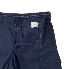 Load image into Gallery viewer, Paul and Shark Navy Bermuda Cargo Shorts - W 38"