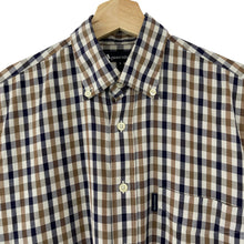 Load image into Gallery viewer, Aquascutum House Check Short Sleeved Shirt - Small (S) PTP 20"