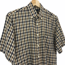 Load image into Gallery viewer, Aquascutum House Check Short Sleeved Shirt - Small (S) PTP 18.5"