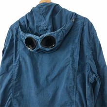 Load image into Gallery viewer, C.P Company Blue Goggle Hooded Overshirt - Double Extra Large (XXL) PTP 23"