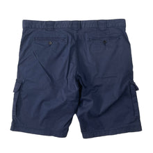 Load image into Gallery viewer, Paul and Shark Navy Bermuda Cargo Shorts - W 38"