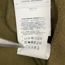 Load image into Gallery viewer, Stone Island Khaki Crew Neck Logo Sweater - Large (L) PTP 23.5"