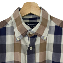 Load image into Gallery viewer, Aquascutum Block Check Short Sleeved Shirt - Medium (M) PTP 23"