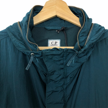 Load image into Gallery viewer, C.P Company Emerald Nylon Shimmer Multi Pocket Goggle Jacket - 52 PTP 23.25"