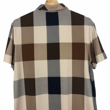 Load image into Gallery viewer, Aquascutum Block Check Short Sleeved Polo - Medium (M) PTP 20.5"