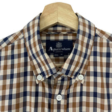 Load image into Gallery viewer, Aquascutum House Check Short Sleeved Shirt - Medium (M) PTP 20.5"