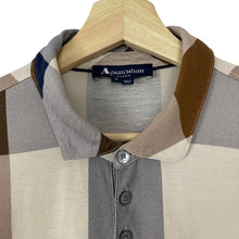 Load image into Gallery viewer, Aquascutum Block Check Short Sleeved Polo - Medium (M) PTP 21.25"