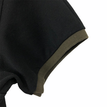 Load image into Gallery viewer, Paul and Shark Black / Khaki Short Sleeved Logo T-Shirt - Small (S) PTP 18"