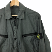 Load image into Gallery viewer, Stone Island Dark Grey Zip Up Overshirt - Medium (M) PTP 21"