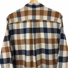 Load image into Gallery viewer, Aquascutum Flannel Block Check Long Sleeved Shirt - Large (L) PTP 21.25"
