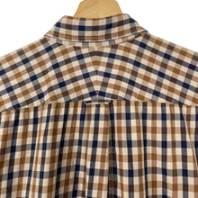 Load image into Gallery viewer, Aquascutum House Check Short Sleeved Shirt - Large (L) PTP 21.5"