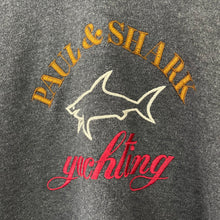 Load image into Gallery viewer, Paul and Shark Grey Embroidered Logo Hoody - Medium (M) PTP 20.75"