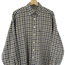 Load image into Gallery viewer, Aquascutum House Check Long Sleeved Shirt - Large (L) PTP 25"