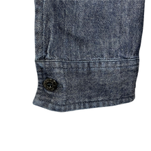 Load image into Gallery viewer, Stone Island Navy Blue Denim Full Zip Pocket Overshirt - Large (L) PTP 21"