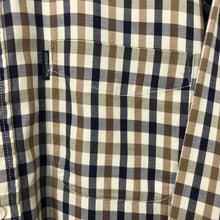 Load image into Gallery viewer, Aquascutum House Check Long Sleeved Shirt - Large (L) PTP 24.5"