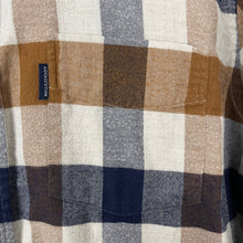 Load image into Gallery viewer, Aquascutum Block Check Flannel Long Sleeved Shirt - Large (L) PTP 21.5"