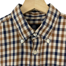 Load image into Gallery viewer, Aquascutum House Check Long Sleeved Shirt - Medium (M) PTP 21"